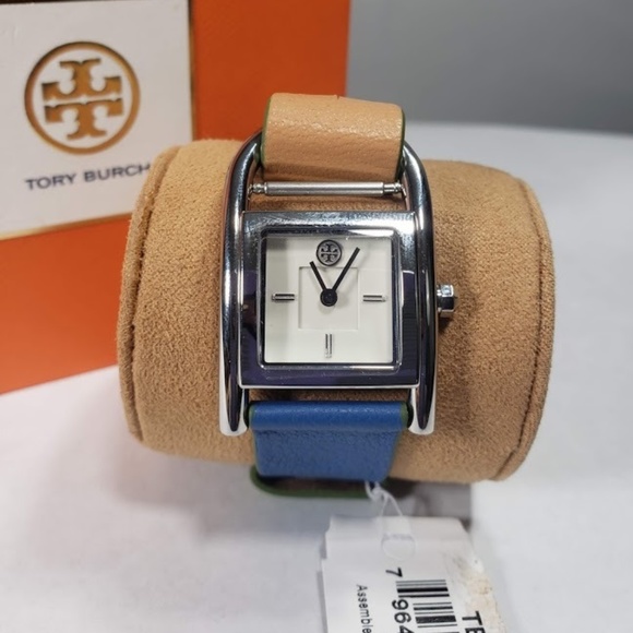 Tory Burch Accessories - Tory Burch Thayer Watch Blue Beige New In Box